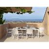Nardi Set tavolo Tevere 210 Extensible con 8 Tiberina Armchair