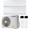 Samsung CONDIZIONATORE SAMSUNG CEBU S2 DUAL SPLIT 12000+18000 BTU INVERTER R32 AJ068 A++ WIFI