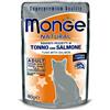 MONGE GATTO UMIDO 80 G NATURAL ADULTO TONNO E SALMONE BUSTINA