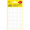 Avery Zweckform Avery Colour Coding Dots, White - self-adhesive labels (White, White, Circle, Paper, 1.8 cm, 24 pc(s), 96 pc(s))