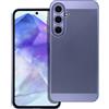 BREEZY CUSTODIA BACK COVER SHELL RIGIDA ANTISCIVOLO TRAFORATA PER SAMSUNG GALAXY A55 BLU