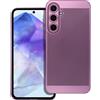 BREEZY CUSTODIA BACK COVER SHELL RIGIDA ANTISCIVOLO TRAFORATA PER SAMSUNG GALAXY A55 PURPLE