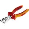 GEDORE Pinza Spellafili Professionale VDE, Regolabile per Fili da 0.5 a 5.0 mm², Acciaio Temprato a Olio e Bonificato, Pinza Spellafili Elettricista, VDE 8099-160 H