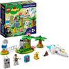 LEGO DUPLO Disney e Pixar La Missione Planetaria di Buzz Lightyear, Giochi per Bambini da 2 Anni con Astronave Giocattolo, Ox il Gatto Robot, Ivan il Computer e Eric il Droide Triangolare 10962
