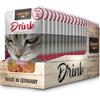LEONARDO 20 x 40 g Leonardo Drink Beef Alimento Complementare Bevanda per Gatti Adulti con Brodo e Carne di Manzo e Pollo Senza Cereali