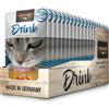 LEONARDO 20 x 40 g Leonardo Drink Salmon Alimento Complementare Bevanda per Gatti Adulti con Brodo e Carne di Salmone e Pollo Senza Cereali