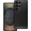 BREEZY CUSTODIA BACK COVER SHELL RIGIDA ANTISCIVOLO TRAFORATA PER SAMSUNG GALAXY S25 ULTRA BLACK
