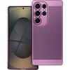 BREEZY CUSTODIA BACK COVER SHELL RIGIDA ANTISCIVOLO TRAFORATA PER SAMSUNG GALAXY S25 ULTRA PURPLE