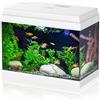 Aqpet Simply LED 30 Acquario Completo Con Illuminazione Led, Filtro E Cover Apribile Colore Bianco 30L