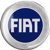 Fiat 21235 Adesivo 3D Ufficiale Logo Blu, Diam. 75 mm