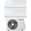 Samsung Climatizzatore Samsung Dual Split Inverter Cebu S2 9000+12000 BTU, AJ040TXJ2KG, Wi-Fi Integrato