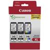 Canon 8286b013 cartuccia d'inchiostro 3 pz originale resa elevata (xl) nero, ciano, magenta, giallo