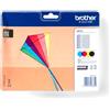 Brother lc223valbpdr cartuccia d'inchiostro 4 pz originale nero, ciano, magenta, giallo