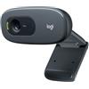 Logitech c270 webcam hd, hd 720p/30fps, videochiamate hd widescreen, correzione automatica ‎luminosità, microfono riduzione del rumore, skype, facetime, hangouts, ‎webex,pc/mac/tablet/chromebook