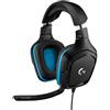 Logitech g 981-000770 cuffia e auricolare cablato a padiglione gaming nero, blu
