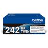 Brother tn-242bktwin cartuccia toner 2 pz originale nero