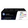 Hp confezione da 3 cartucce toner ciano/magenta/giallo originale ad alta capacità laserjet 201x