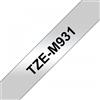 Brother tze-schriftbandkassette tzeschriftbandkassette tze-m931 tzem931 silver-metallic black silvermetallic black (tzem931)