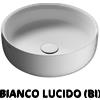 CERAMICA GLOBO - KOI lavabo da appoggio Ø 42 cm [varie finiture] - TF042 : Finitura lavabo - verde mare (VM)