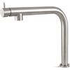 VEMA RUBINETTERIE - REKA miscelatore cucina con canna L girevole acciaio inox - V20250 : Finitura - nero opaco