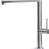 VEMA RUBINETTERIE - TIBER STEEL miscelatore cucina con canna piatta girevole acciaio inox - V20022 : Finitura - nero opaco