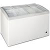 Congelatore A Pozzetto Statico - Mod. Fr 368 Slc - Porta In Vetro Curvo Inclinato Scorrevole - Temperatura -12°c/-24°c - Dim. Cm. L122,5xp65xh83