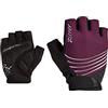 Ziener CINDERELA - Guanti da ciclismo da donna, traspiranti, ammortizzanti, in velluto rosso, 6,5