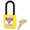 Master Lock 406YLW Lucchetto di Sicurezza in Materiale Termoplastico per Installazione Elettrica, Giallo, Archetto 3,8 x 2 cm