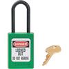 Master Lock S32GRN Lucchetto di Sicurezza in Materiale Termoplastico per Installazione Elettrica, Verde, Archetto 3,8 x 1,6 cm