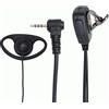 TECHZOCO Auricolare microfono PTT per trasmettitore Walkie Yaesu Vertex, Headset per walkie-talkie, auricolare PTT, auricolare con microfono radio bidirezionali, connettore jack 3,5 mm 4 pin, 1 metro