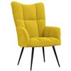vidaXL Poltrona Relax Giallo Senape in Velluto