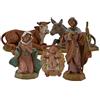 FONTANINI NATIVITà 12CM 5 STATUETTE IN RESINA STATUINE PRESEPE GESù (F-138)