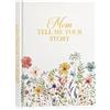 Lanpn Mamma Raccontami la Storia della Tua Vita, Diario guidato in Pelle con 270+ Domande Libro dei Ricordi di Madre Mom Story Book Journal Festa della Mamma Compleanno Natale Regalo, Inglese