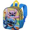 Stitch Disney Stitch e Angel - Zaino 3D 31cm per l'asilo o il tempo libero