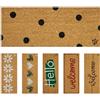 Olivo Tappeti OLIVO.shop | ENTRY 10 Zerbino ingresso in cocco naturale, Zerbino per scale, Tappeto ingresso casa simpatico 27x70 cm, vari disegni. (Simply)