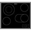 Bauknecht CTAR 9642 IN - Piano cottura in vetroceramica, 4 elementi riscaldanti, 60 cm, 4 zone di cottura SprintStar, acciaio INOX