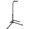 CASCHA Supporto per Chitarra con Treppiede, adatto per concerto, western, basso e chitarra elettrica, regolabile in altezza, nero