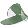 Fair Shop Stuoia Spiaggia con Parasole Impermeabile Richiudibile Pop Up per Mare con Borsa Verde