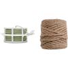 Windhager 06213 - Filo per Piante rampicanti, 50 m, Colore: Verde & Cordoncino Iuta, Filo di Legatura, Naturale, 4 mm x 50 m, 06158, Beige