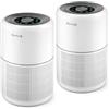 AIRTOK 2PC Purificatore Aria, Purificatore d'Aria con Spugna Aromatica,H13 HEPA Air Purifier rimuove polvere,odori di animali domestici, filtro d'aria a 4 stadi|3 velocità della ventola