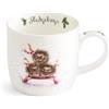 Wrendale Designs Royal Worcester Wrendale Deigns - Tazza da 0,3 l, motivo: riccio natalizio