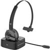 CONCEPTRONIC POLONA03BDA - Cuffie Bluetooth senza fili con doccetta di ricarica e adattatore audio Bluetooth USB