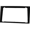 Electric House Mascherina telaio Autoradio Adattatore stereo 2 doppio Din compatibile per Opel Vectra Vivaro Agila Astra Omega Meriva Signum Renault Trafic 2001>2006 Nero MS385/N-ST