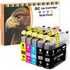 D&C 5x Cartuccia d'inchiostro compatibile per Brother LC123 LC123XL per Brother DCP-J132W DCP-J152W DCP-J552DW MFC-J6520DW MFC-J4510DW MFC-J6920DW DCP-J132W MFC-J4610DW MFC-J470DW MFC-J6720DW