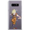 Personalaizer Custodia Dragon Ball Z Goku SS1 per Samsung Galaxy Note 8 - Cover in silicone TPU flessibile trasparente - Licenza ufficiale