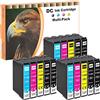 LOSMANN D&C Cartucce d'inchiostro compatibili per Epson T1285-T1281 T1282 T1283 T1284 per Epson Stylus Office BX305FW S22 SX125 SX130 SX230 SX235w SX420W SX425W SX430W SX435W SX438W SX440W SX445W (15-Pack)
