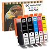 LOSMANN D&C 5x Cartucce Compatibili d'inchiostro Sostituzione per HP 364 364XL per Photosmart 5520 5510 6510 6520 5511 5524 B010a HP Deskjet 3070A 3520 3522 3524 HP Officejet 4620 4622 4610