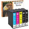 LOSMANN D&C Cartucce d'inchiostro compatibili con Epson 29XL 29 per Epson Expression HomeXP-235 XP-245 XP-247 XP-255 XP-257 XP-332 XP-335 XP-342 XP-345 XP-352 XP-355 XP-432 XP-435 (2BK/1C/1M/1Y)