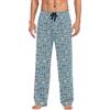 PAQGSREM Racoons Family Pattern - Pantaloni da pigiama da uomo, Fantasia Racoons Multicolore, S