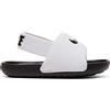 NIKE KAWA SLIDE (TD) BIANCO/NERO
